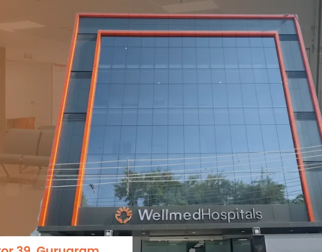 The Wellmed Hospitals building in Sector 39, Gurugram